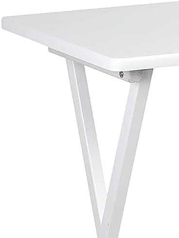 PJ Wood - Folding TV Tray Table Set - White Set of 4 - Image 5
