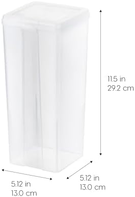IRIS USA Flip Top Storage Containers |Made in USA| Large (4-Pack) - Clear - Image 4