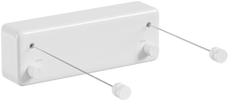 JOOM Retractable Clothesline Indoor, Dual 2 x 13.8 FT Clothes Lines, White by JOOM