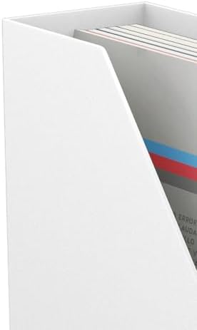 TRU RED Plastic Magazine File, White, Vertical Desktop Organizer - Image 6