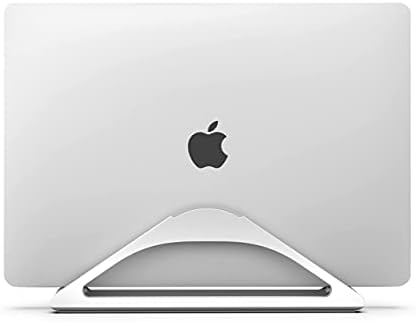 HumanCentric Vertical Laptop Stand for Desks in Silver Color, Adjustable - Image 3