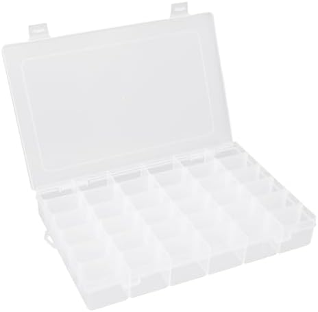 OALCQ 36 Grids Bead Organizer Box Tackle Box Organizers and Storage Rock Collection Boxes Plastic Organizer Boxes by OALCQ