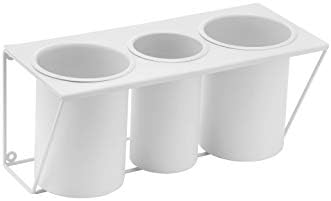 JackCubeDesign Wall Mount Hair Dryer Holder Hair Styling Product Care Tool Organizer Bath Supplies Accessories Tray Stand Storage Bathroom Steel (White) MK470A - Image 4