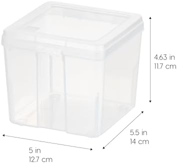 IRIS USA Food Storage Containers Set, 1.3 Qt - 10 Pack, Food Grade Plastic - Image 2