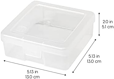 IRIS USA Clear Cases |Made in USA| Plastic Box Organizers (10-Pack)- Small - Image 2
