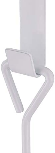 MyGift 3 Tier Over Door Towel Holder White Metal Bathroom Drying Rack - Image 6