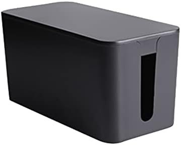 Cable Management Box,Power Cover Surge Protector for Desk Small Black by SunnyZoo