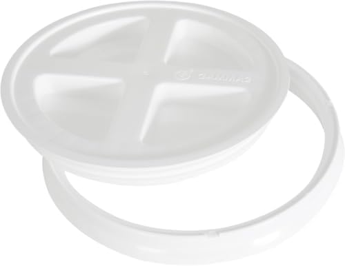 Gamma2 Seal Lid White | For Pet Food Storage | Fits 3.5-7 Gallon Buckets | BPA Free | Pack of 12 by Gamma2