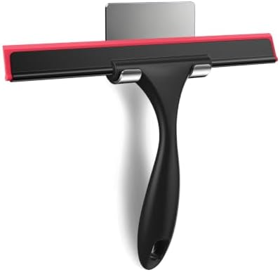 SetSail Squeegee for Shower Glass Door,10 Inches, Black Red by SetSail