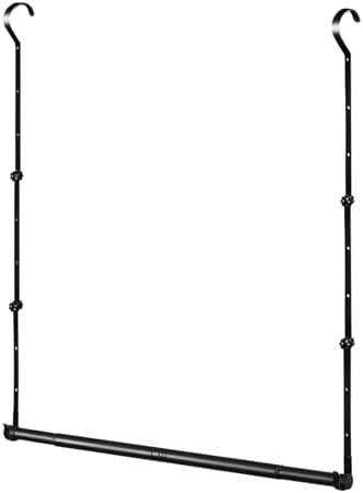 Hanging Closet Rods - Adjustable Height & Width Closets Bar Lower Extender by Idefair