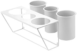 JackCubeDesign Wall Mount Hair Dryer Holder Hair Styling Product Care Tool Organizer Bath Supplies Accessories Tray Stand Storage Bathroom Steel (White) MK470A - Image 3