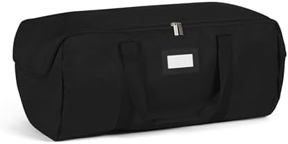 Covermates Keepsakes - Storage Duffel Bag - Heavy Duty Polyester - Reinforced Handles - Closet Storage, Black by Covermates