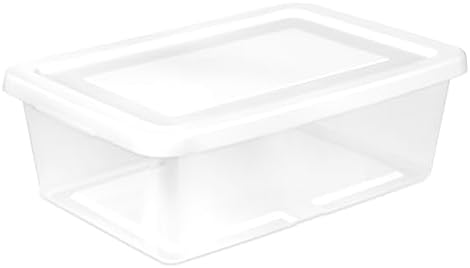 Sterilite Storage Box Stackable Tote, White, 12 Quart, 36 Pack by Sterilite