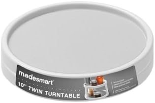 madesmart Classic 10 Inch Two Level Turntable, White - Image 5