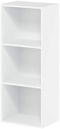 Furinno LUDER 3-Cube Book Shelf, Kids Bookshelf, Toy Storage, White - Image 6
