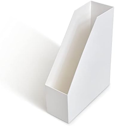 TRU RED Plastic Magazine File, White, Vertical Desktop Organizer - Image 4