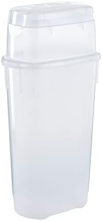 Rubbermaid Wrap N' Craft Plastic Wrapping Paper Organizer Storage Container with Top Ornament Storage Compartment for 20 Standard 30 Inch Rolls, Clear by Rubbermaid