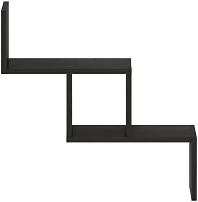 Furinno Rossi Wall Mount Floating Ladder Shelf, Espresso - Image 6