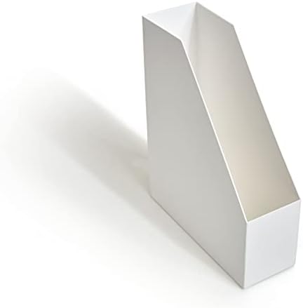 TRU RED Plastic Magazine File, White, Vertical Desktop Organizer - Image 5