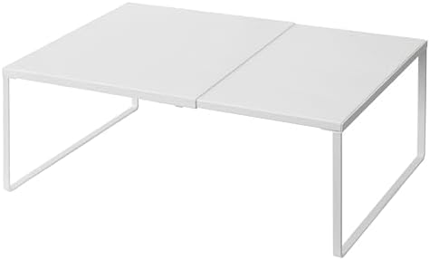 Nxconsu Expandable Cabinet Shelf, Shelf Riser for Cabinets, 11.8" White by Nxconsu