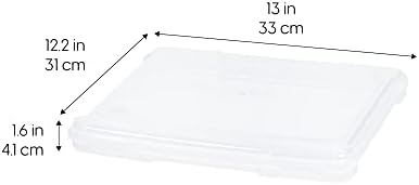 IRIS USA Board Game Storage |Made in USA| Slim Craft Case (4-Pack) - Clear - Image 2