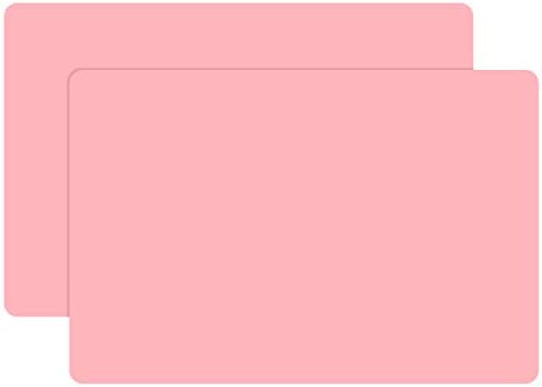 Gartful 23.6 x15.7 inch Resin Silicone Mats, X-Large Silicone Sheets for Jewelry Casting Molds, Nail Art, Acrylic Pouring, Nonstick Table Protector, Multipurpose Mat, Pink, Set of 2 by Gartful