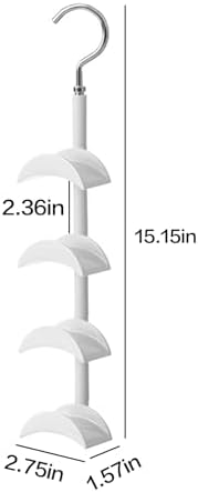 Purse Hanger-360 °Rotation Curved Design Premium and Smooth (White 2 Pieces) - Image 6