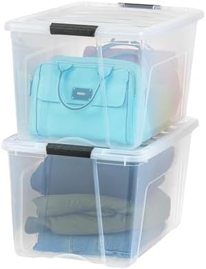 IRIS USA 2-Pack 72 Quart Storage Bins with Lids by IRISUSA