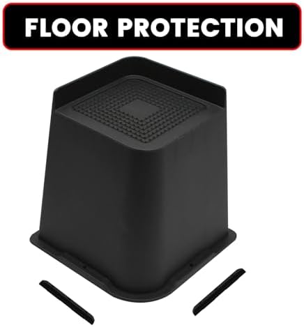 MYMULIKE Bed Risers 4 inch,6 inch, 8 inch, Oversized Furniture Risers, Support Up to 6000 Lbs, Lift 4 inch for Couch, Sofa, Table,Chair (Black 8 Pack, 6 inch) - Image 5