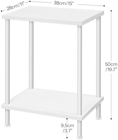 HOOBRO End Table, Small Side Table, Nightstand for Small Spaces - Image 3