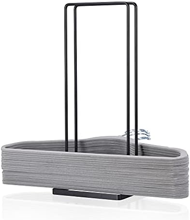 EASTTOWEST Hanger Organizer Stacker for Closet Laundry Room,Holds up 110 Wire Hanger,Black Carbon Steel Clothes Hanger Storage Rack Holder for Adult or Child by EASTTOWEST