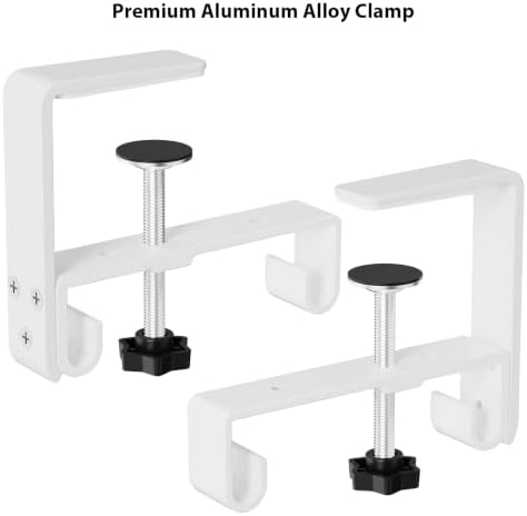 KEEGH No Drill Fabric Under Desk Cable Management Tray 28 in, White - Image 6