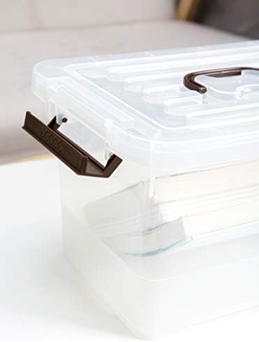 4 Pack-Plastic Storage Bins with Lids and Handle, Clear Plastic Latching Box for Storage, Stackable Storage Containers for Organizing, Multi-Purpose, 7 Quart - Image 5