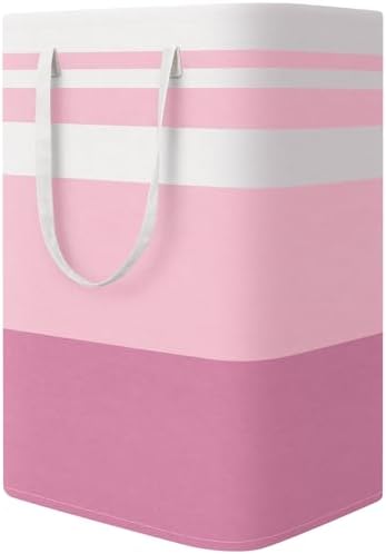 StorageRight Laundry Basket Hamper, 75L Collapsible Clothes Storage, Pink by StorageRight