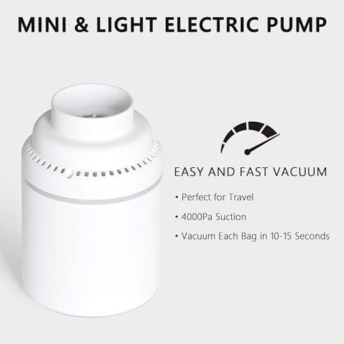 Vacuum Storage Bags for Travel & Home with Electric Pump, 10 Medium - Image 4