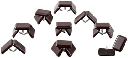 Furniture Sliders-Furnigear (Teflon) Nail in Chair Glides for Carpet Floor - Move Your Furniture Easily & Safely - Best Floor Protector (1x1-3/8 Nail, Brown-24 Pack) by Furnigear