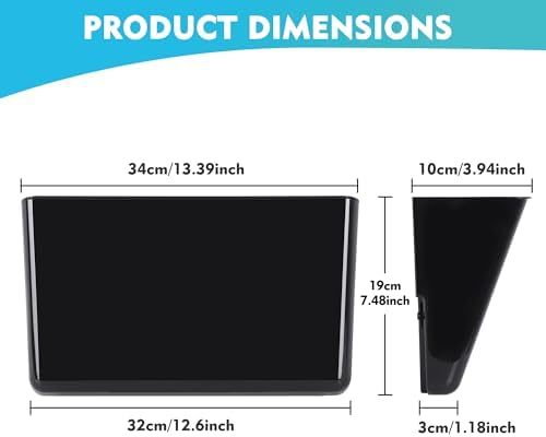 EASEPRES 3 Pack Black Plastic Single Pocket Hanging File Organizer, Wall Mount Paper Mails Magazines Holder, Mounted Folder Bins for Office School and Home, 12.99x4.13x7.48 inches - Image 2