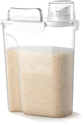 Rice Container,Rice Storage Container,5L,5.2Qt Tcereal Storage Container by FrutPunch