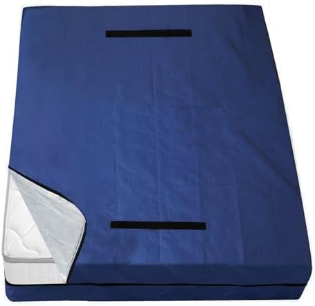 Coldwind Mattress Bags for Moving and Storage,Waterproof Mattress Cover for Moving with Heavy Duty Handles, Reusable Mattress Storage Bag, Moving Supplies & Moving Bags,California King Size,Navy by LoveHome%C2%B7LoveLife