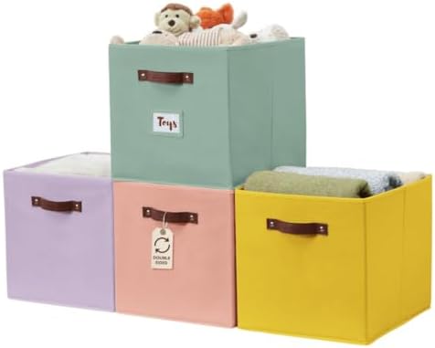 DECOMOMO Storage Bins, Storage Baskets for Shelves by DECOMOMO