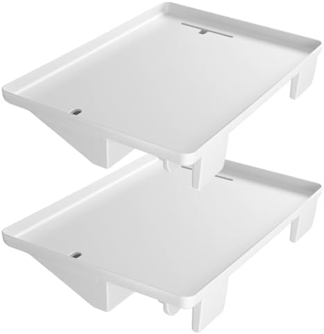 2 Pcs Bedside Shelf for Dorm Bunk Bed, Clip On Nightstand, Bed Side Table Tray Organizer, College Dorm Room Essentials for Girls/Guys, Bedside Tray with Cable Management for Dormitory, Back to School by Unknown