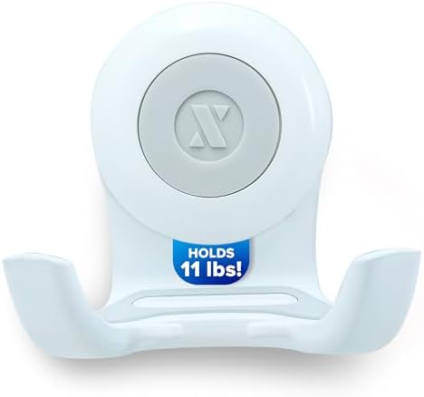 SlipX Solutions Power Lock Suction Cup Shower Hook, Phone Holder, White by SlipXSolutions