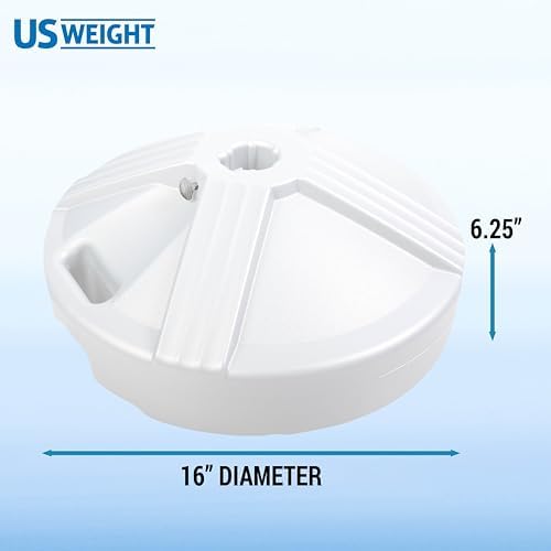 US Weight Durable 50 Pound Fillable Umbrella Base Designed to be Used with a Patio Table - Image 2