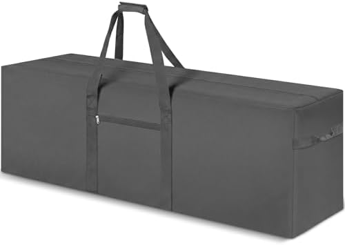 1 Pcs 60 x 17 x 20 Inch, 332 L Large Storage Duffle Bag Gray by Hubeii