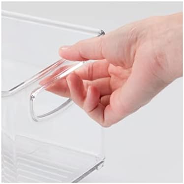 mDesign Plastic Baby Nursery and Food Organizer - Storage Holder Bin with Handles for Closet, Cupboard, Cabinet, Drawers, Shelves - Holds Canned Food, Bottles - Ligne Collection - 2 Pack - Clear - Image 6