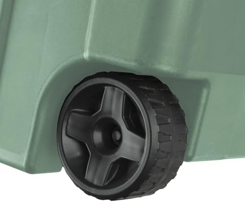 40-gallon plastic storage boxes with snap-on lids and handles, light green, 2-pack - Image 3