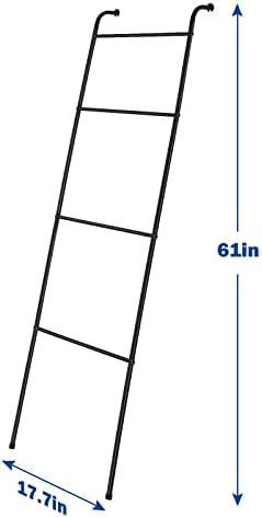 2 Pack Blanket Ladder Decorative Towel Rack Holder for Bathroom - Image 2