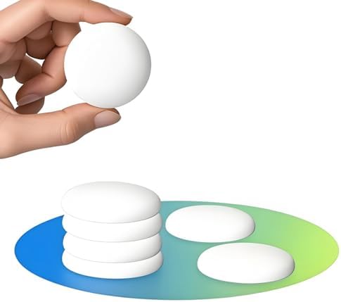 Wall Protectors from Door Knobs-Efbock White Silicone Door Stoppers Wall Protector-Premium Door Bumper Wall Guards for Home or Office -Self Adhesive Door Handle Bumper Guard Stopper Rubber Stop 6pcs by EFBOCK