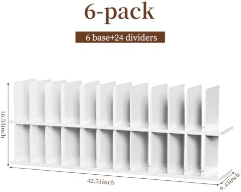 JOYZAN Purse Organizer for Closet Organizer Adjustable Shelf Dividers - Image 2