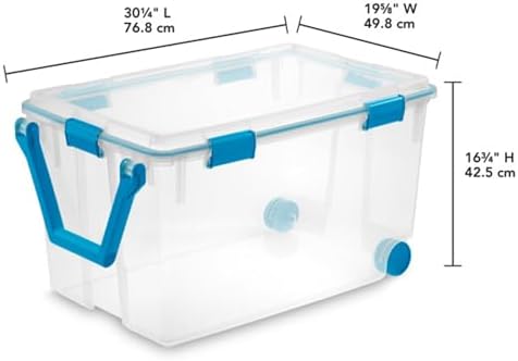 Sterilite Gasket Storage Box with Lids for Home & Office, 120 Quart, 6-Pack - Image 4